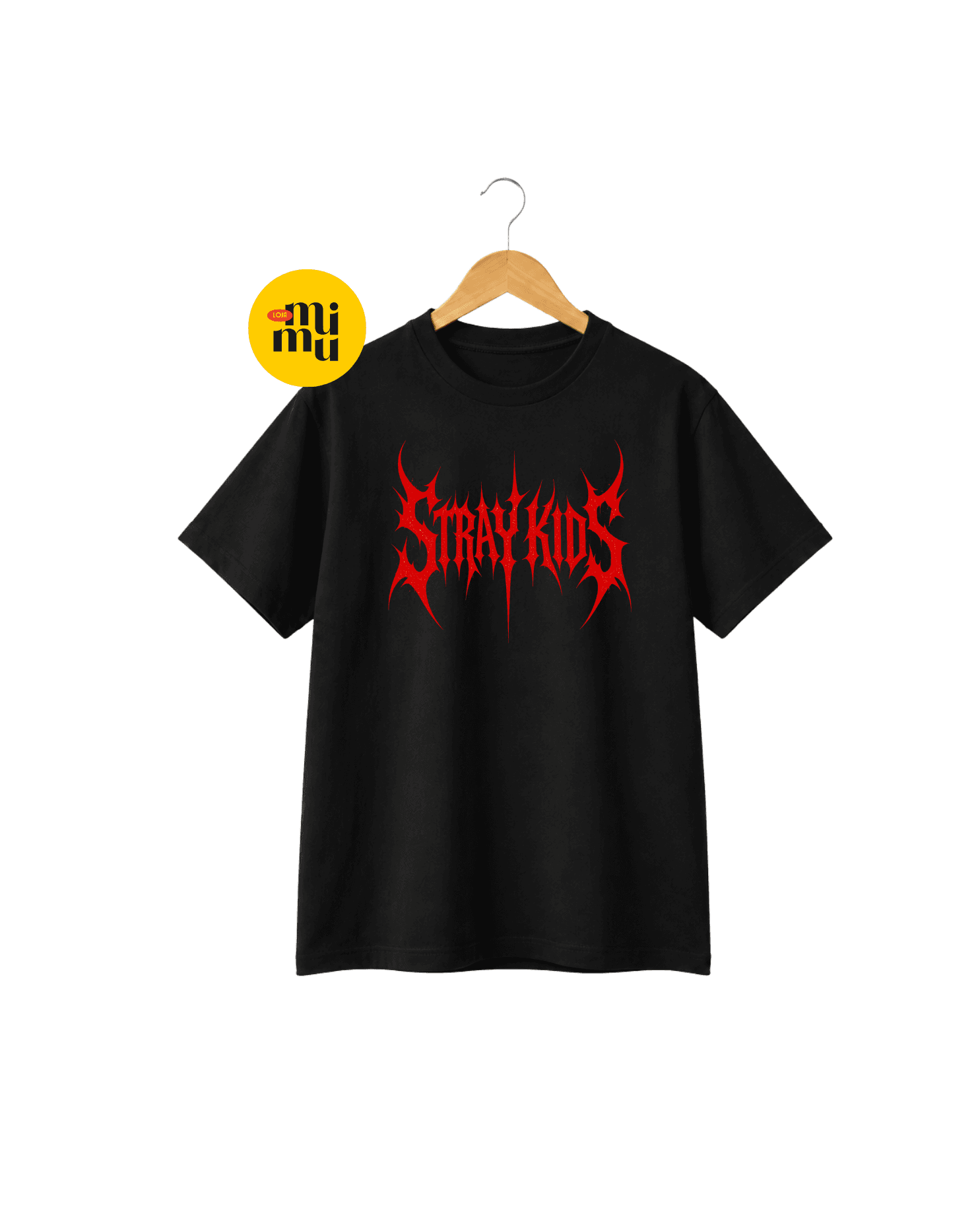 Camisa Stray Kids - Tipografia Punk